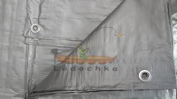 Тент универсальный Тарпаулин 6м*10м=60м2, серый, Planta