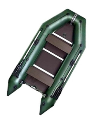 Лодка надувная моторная килевая Kolibri KM-300D бело-синяя