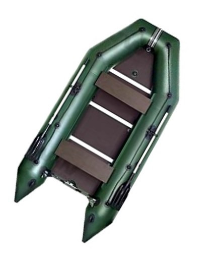 Човен надувний моторний кільовий Kolibri KM-300D біло-синій