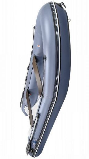 Човен RIB надувний моторний AQUA-STORM AMIGO-390 з днищем зі склопластику (полегшений)