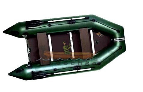 Лодка надувная моторная килевая Kolibri KM-330D бело-желтая
