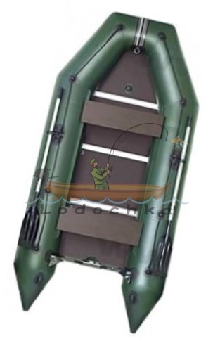 Лодка надувная моторная килевая Kolibri KM-360D бело-желтая