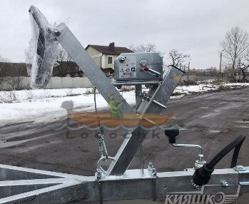 Прицеп с цинковым покрытием для перевозки надувных резиновых и ПВХ лодок длиной до 3,2 м (эконом)