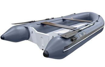 Човен RIB надувний моторний AQUA - STORM AMIGO - 390 з жорстким днищем зі склопластику