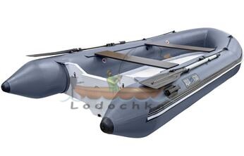 Лодка RIB надувная моторная AQUA - STORM AMIGO - 390 с жестким днищем из стеклопластика