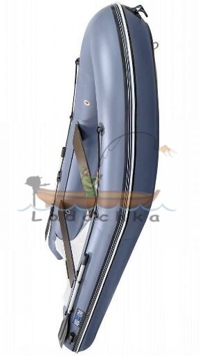 Лодка RIB надувная моторная AQUA - STORM AMIGO - 390 с жестким днищем из стеклопластика