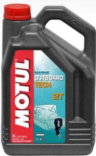 Мастило для двотактних двигунів Motul Outboard Tech, 5 літрів