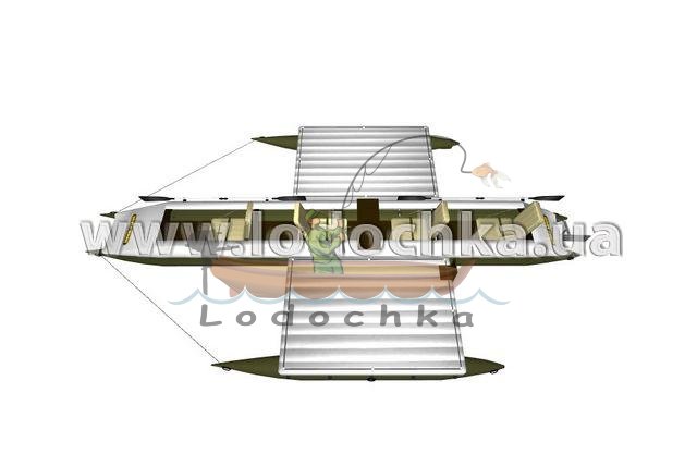 Квадромаран надувной Boathouse QUAD STREAM