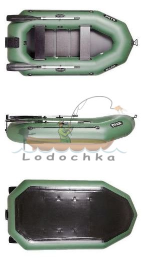 Лодка надувная гребная Bark B-250CN