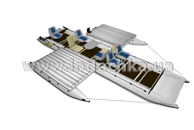 Квадромаран надувной Boathouse QUAD TRAVEL F