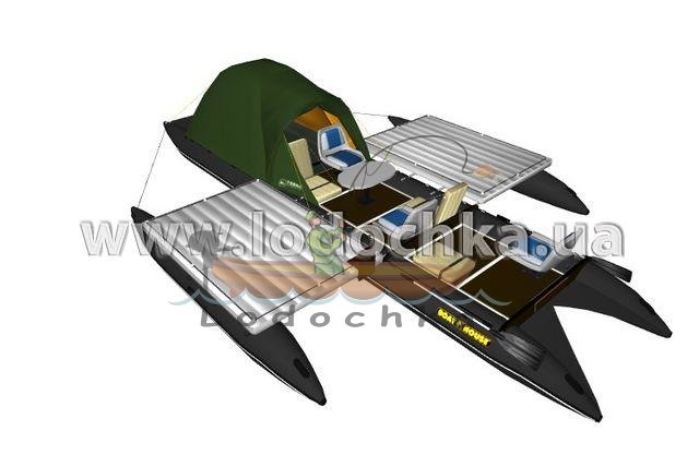 Квадромаран надувной Boathouse QUAD TRAVEL F