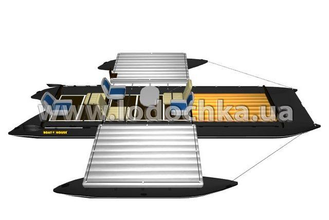Квадромаран надувний Boathouse QUAD TRAVEL T