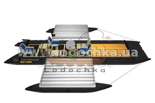 Квадромаран надувной Boathouse QUAD TRAVEL T