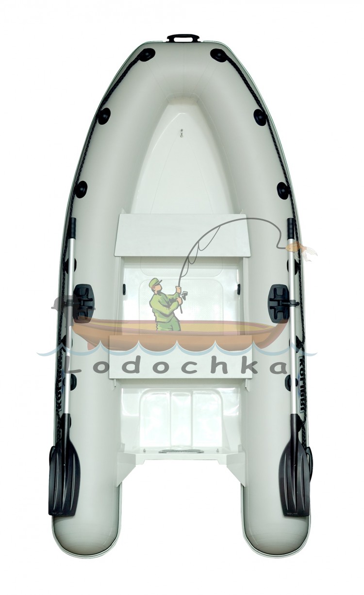 Лодка надувная моторная с жестким дном Kolibri RIB-300, комплектация СПОРТ