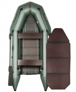 Човен надувний моторний Bark BT-310D, рухомі сидіння, зі слань-книжкою