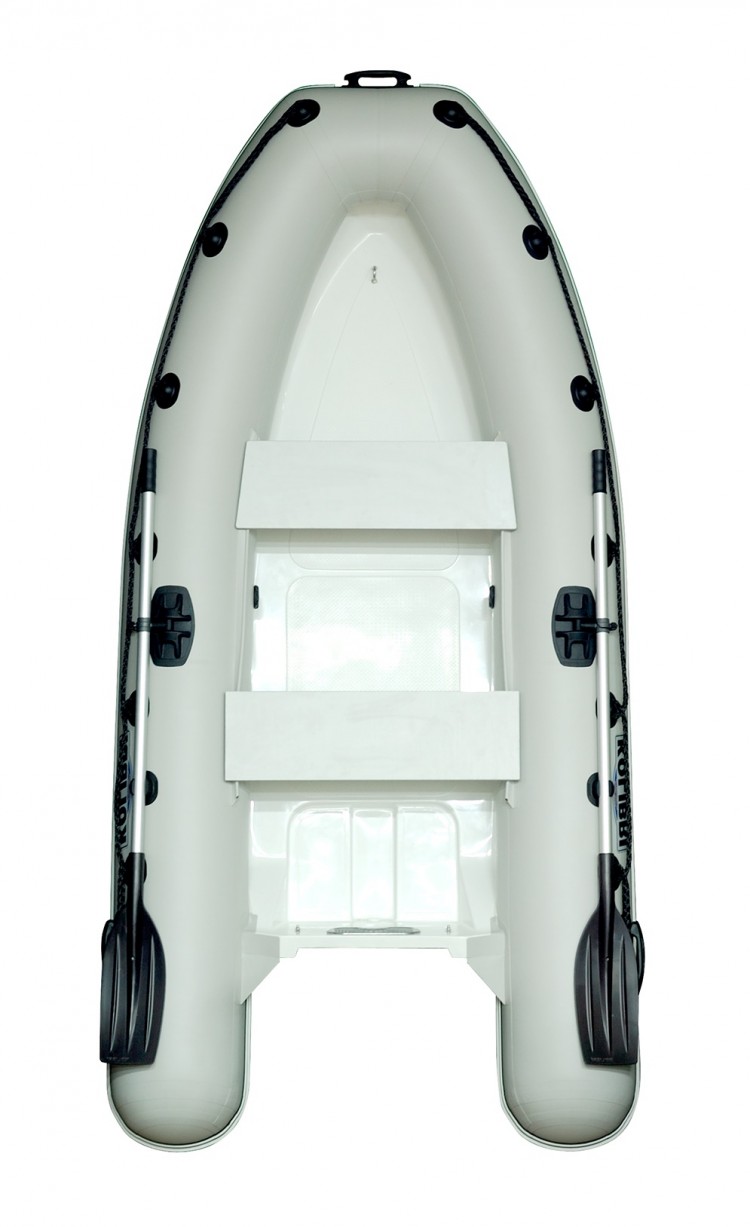 Лодка надувная моторная с жестким дном Kolibri RIB-300, комплектация СТАНДАРТ