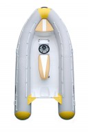 Лодка надувная моторная с жестким дном Kolibri RIB-400, комплектация ЛЮКС