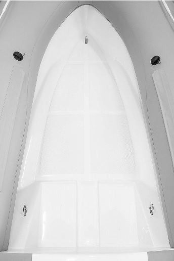 Човен RIB надувний моторний AQUA - STORM AMIGO - 230 з жорстким днищем зі склопластику