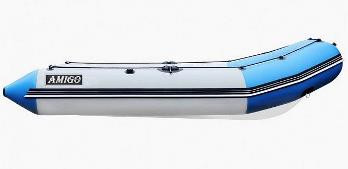 Човен RIB надувний моторний AQUA - STORM AMIGO - 315 з жорстким днищем зі склопластику