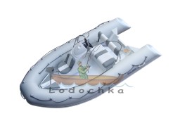 Лодка надувная моторная с жестким дном Kolibri RIB-450, комплектация СПОРТ