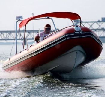 Човен RIB надувний моторний AQUA - STORM AMIGO - 510 V з жорстким днищем зі склопластику