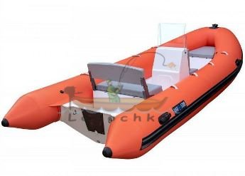 Лодка RIB надувная моторная AQUA - STORM AMIGO - 510 V с жестким днищем из стеклопластика