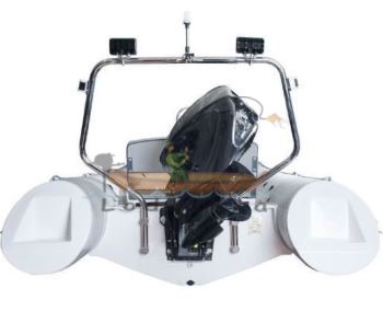 Лодка RIB надувная моторная AQUA - STORM AMIGO - 510 V с жестким днищем из стеклопластика