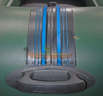 Лодка надувная гребная RING Thunder R-280LSKT F38, 950  плотность ПВХ, со слань-ковриком, зелёная