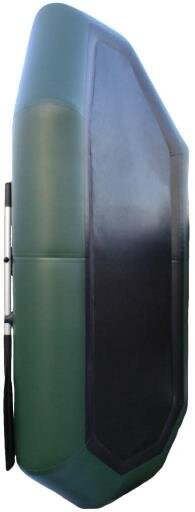Лодка надувная гребная RING Thunder R-280LSKT F38, 950  плотность ПВХ, со слань-ковриком, зелёная