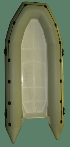 Човен надувний моторний з жорстким дном Sportex RIB фантом-420, колір камуфляж