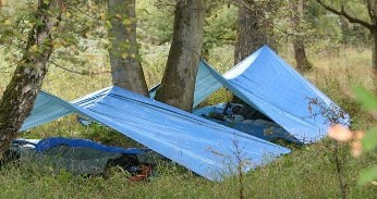 Тент универсальный Тарпаулин 6м*10м=60м2, синий, 60 гр/м2
