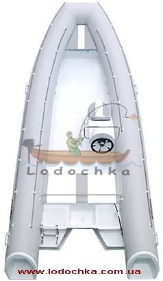 Лодка надувная моторная с жестким дном Kolibri RIB-500, комплектация ЛЮКС