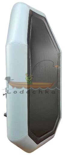 Лодка надувная гребная RING Thunder R-240LS F34, 950  плотность ПВХ, со слань-ковриком, тёмно-серая