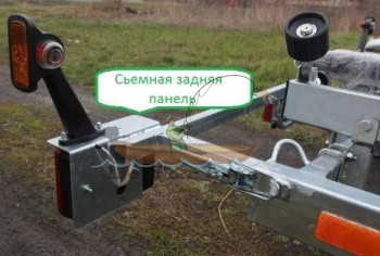 Двухосный прицеп для перевозки лодок длиной до 7.8 м