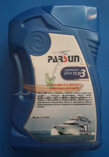 Масло для двухтактных двигателей Parsun TC-w3, Premium Plus, 1 литр