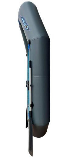 Човен надувний гребний RING Thunder R-240LS F34, 950 щільність ПВХ, зі слань-килимком, зелений