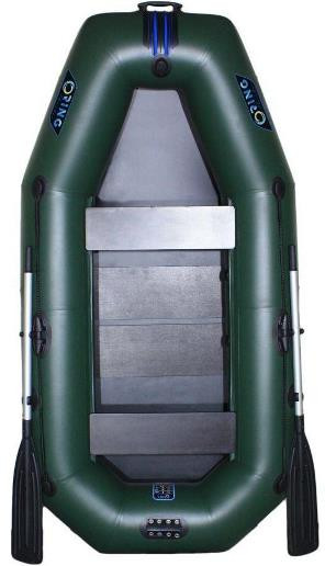 Лодка надувная гребная RING Thunder R-240LS F34, 950  плотность ПВХ, со слань-ковриком, зелёная
