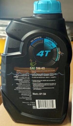 Масло моторное для четырехтактных двигателей BRP XPS 5W40 SYNT QUART, 950мл