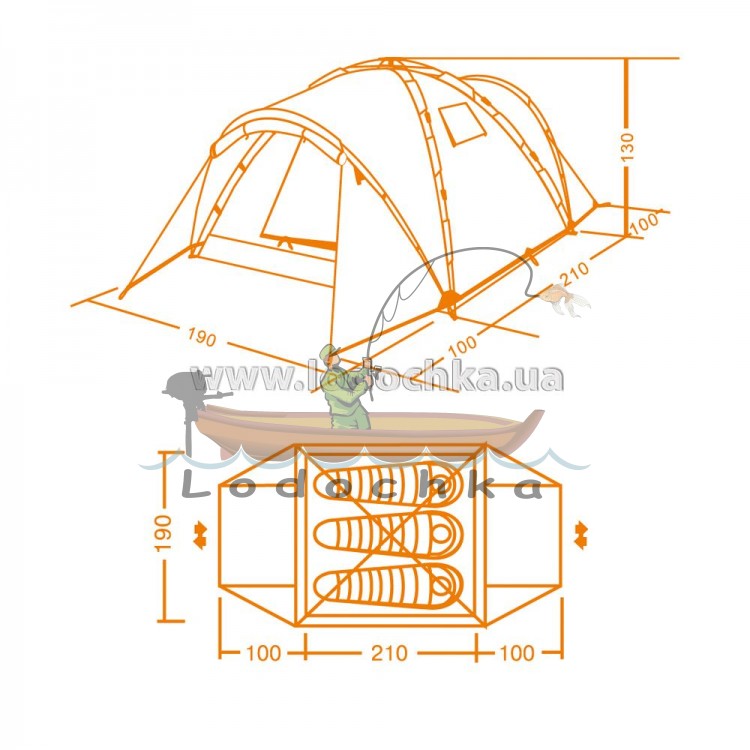 Палатка Kemping Transcend 3 easy-click