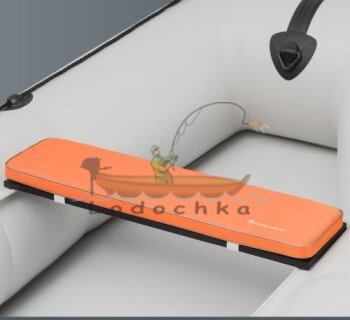 Мягкое сиденье для лодки 102см х 25см, Колибри КМ-400DSL, КМ-450DSL, чёрное