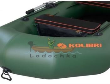 Мягкое сиденье для лодки 102см х 25см, Колибри КМ-400DSL, КМ-450DSL, чёрное