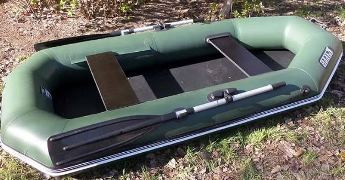 Лодка надувная гребная Ладья ЛТ-250АБЕ, баллон 30см, подвижное сиденье, привальный брус