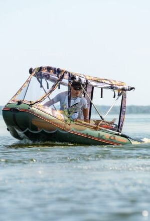 Лодка надувная моторная килевая Kolibri КМ-280D со слань-книжкой
