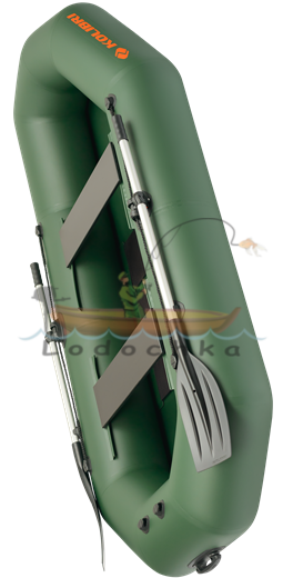 Лодка надувная гребная Kolibri K-270T бело-синяя