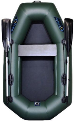 Лодка надувная гребная RING Thunder R-200L F32, 950 плотность ПВХ, без слань-коврика, тёмно-серая