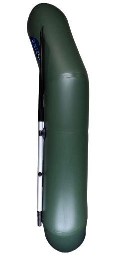 Лодка надувная гребная RING Thunder R-200L F32, 950 плотность ПВХ, без слань-коврика, тёмно-серая