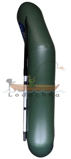Лодка надувная гребная RING Thunder R-200L F32, 950 плотность ПВХ, без слань-коврика, тёмно-серая
