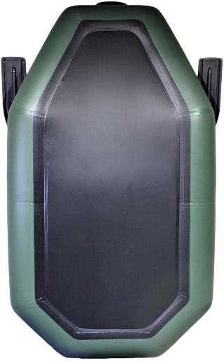 Лодка надувная гребная RING Thunder R-220LS F34, 950 плотность ПВХ, со слань-ковриком, зелёная