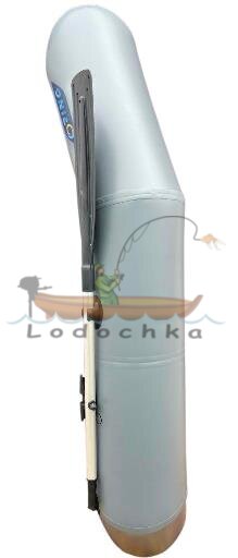 Лодка надувная гребная RING Thunder R-220LS F34, 950 плотность ПВХ, со слань-ковриком, тёмно-серая