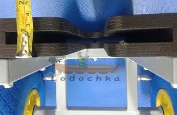 Тележка для лодочного мотора весом до 100 кг, ТМ3 компактная, Tehnoparus